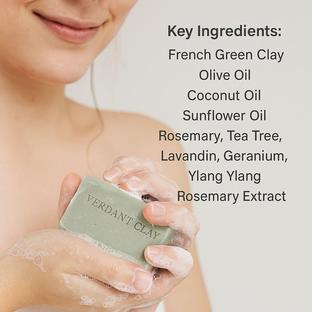 Verdant Clay – French Green Clay & Olive Oil Bar Soap