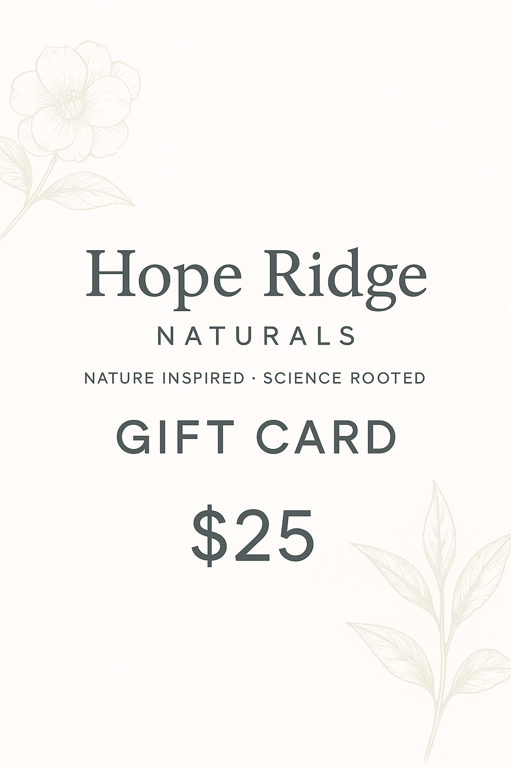 Hope Ridge Naturals Gift Card
