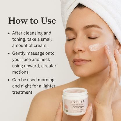 Rose Tea Renewal Moisturizer | Antioxidant Daily Face Cream